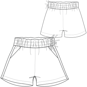 Moldes de confeccion para DAMA Shorts Short 7181